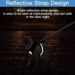 Breathable Escape-Proof Cat Harness & Leash Set - SnaggIt