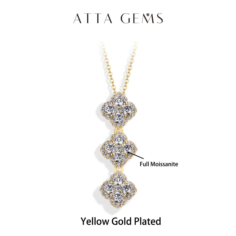 Full D Color Moissanite Pendant Necklace