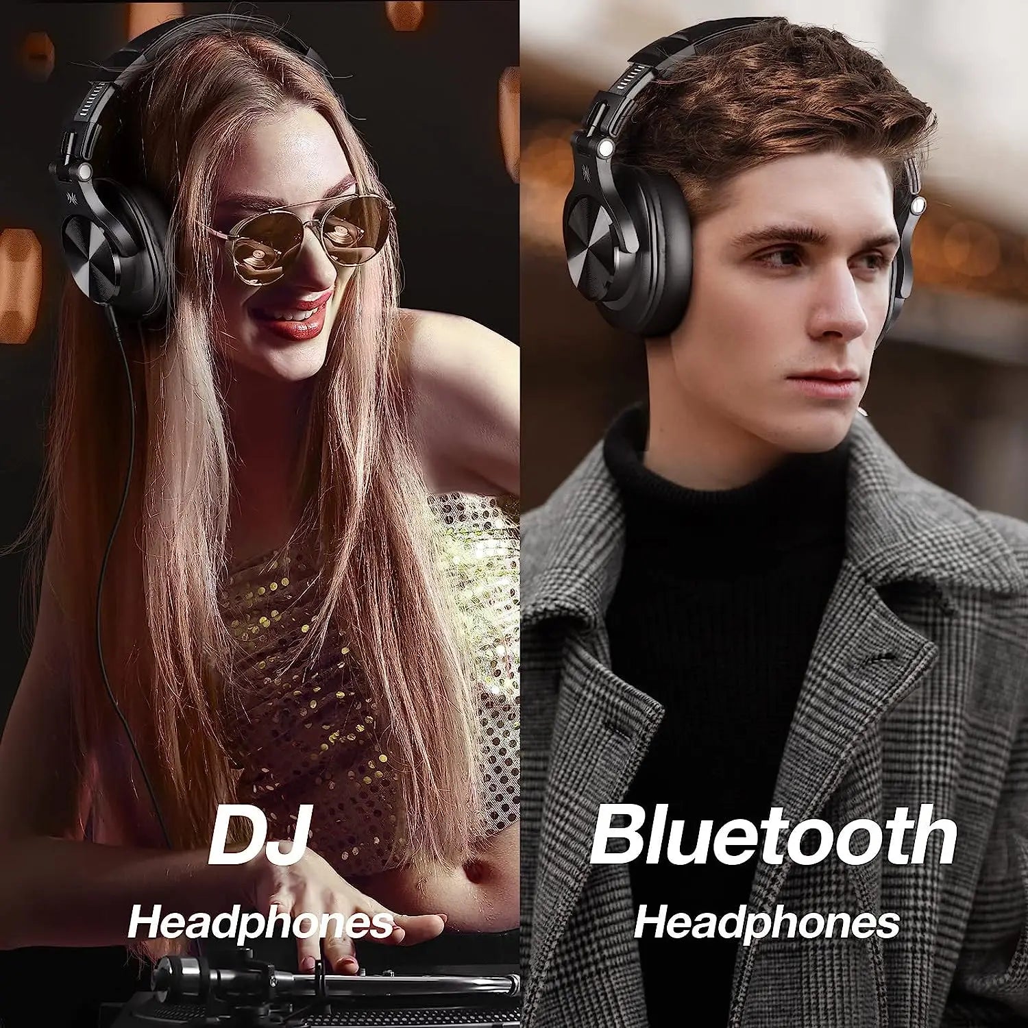 Bluetooth 5.2 Over-Ear Headphones | Hi-Res Audio DJ Studio Headset (72H Playtime) by Snagg A Headphone