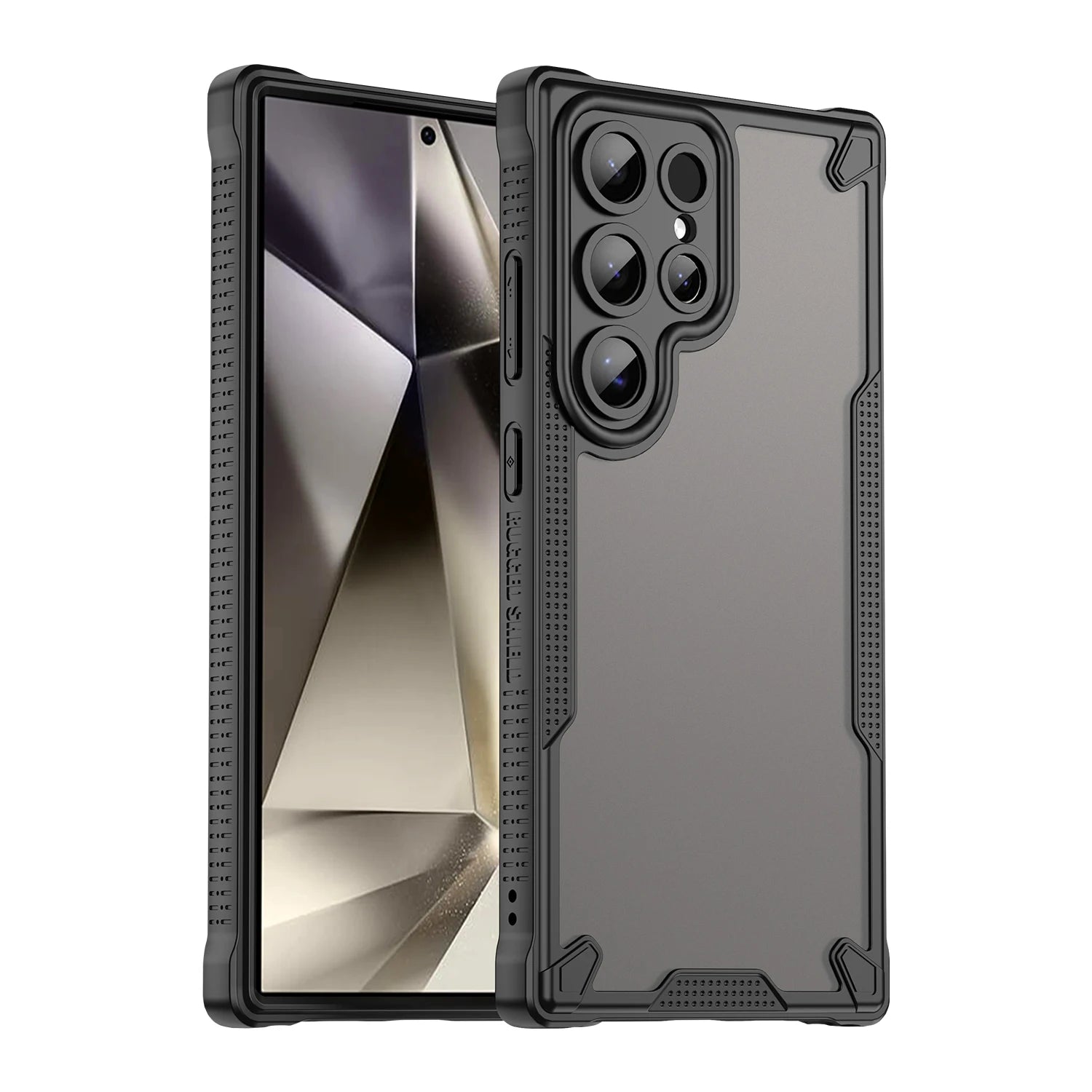 Frosted Shockproof Case – for Samsung Galaxy S22 Series - Black / For Plus - Phone Cases & Covers