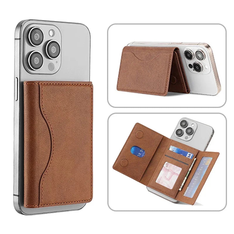 MagSafe Compatible Trifold PU Leather Wallet by Snagg A MagSafe Wallet