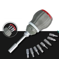 Ultra-Short Magnetic Ratchet Screwdriver Set
