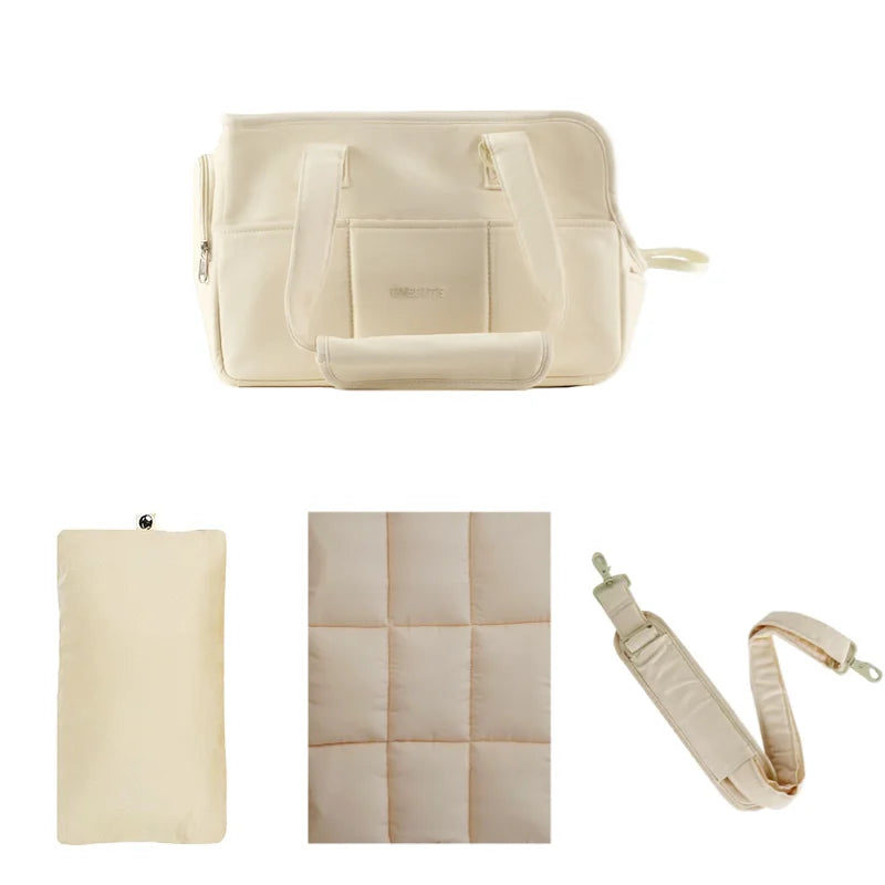 Portable Cotton Pet Carrier Shoulder Bag by Snagg A Pet Seat