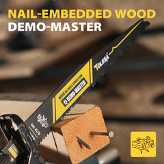 9 Inch Bi Metal Reciprocating Saw Blades 5PCS – Wood & Nail-Embedded Wood Cutting