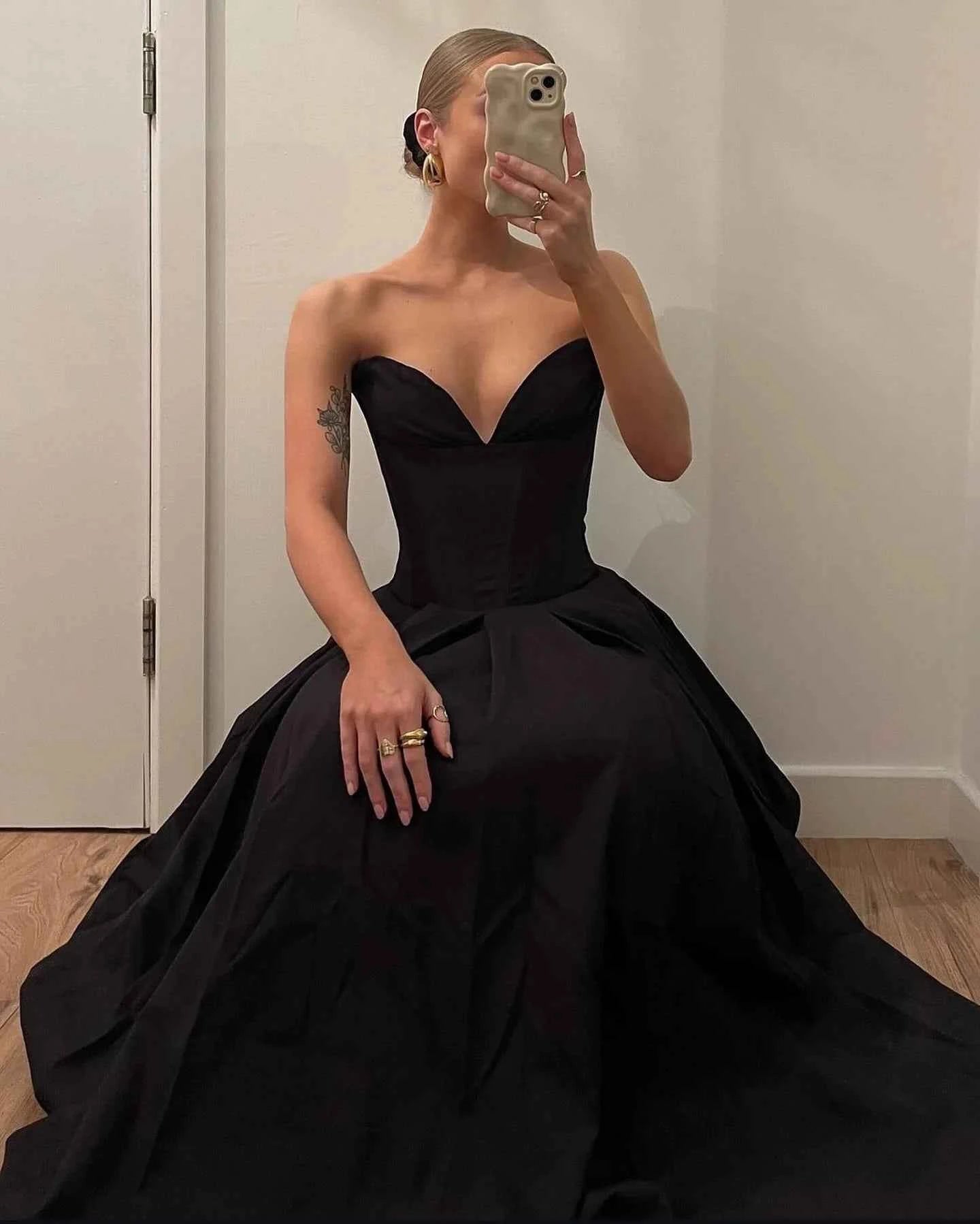 Strapless Corset Midi Dress – Women's Elegant Bodycon Party & Wedding Events Dress