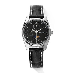 BERNY Women’s Moon Phase Quartz Watch - SnaggIt