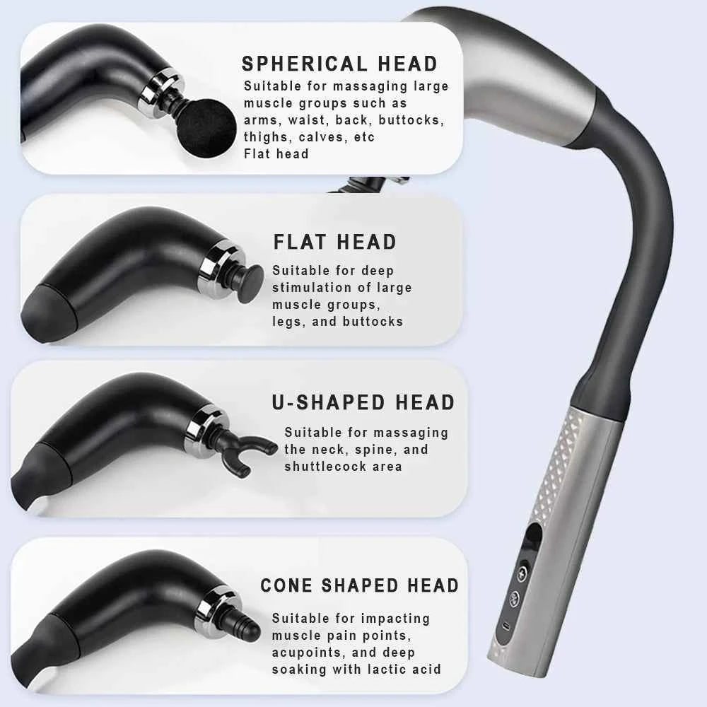 2025 Smart Electric Fascia Massage Gun – Deep Tissue Muscle Hammer