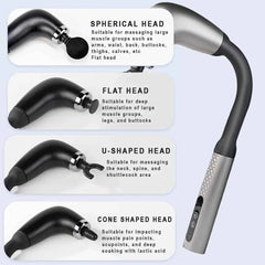 2025 Smart Electric Fascia Massage Gun – Deep Tissue Muscle Hammer