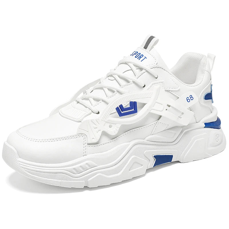 Men’s Mesh Thick-Soled Casual Sneakers by Snagg A Shoes