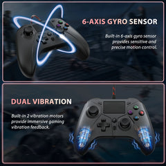 Wired Game Controller Compatible With PS5 & PS4 by Snagg A Game Controller