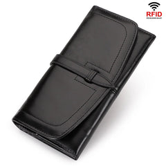 Genuine Leather RFID Long Wallet by Snagg It Wallet