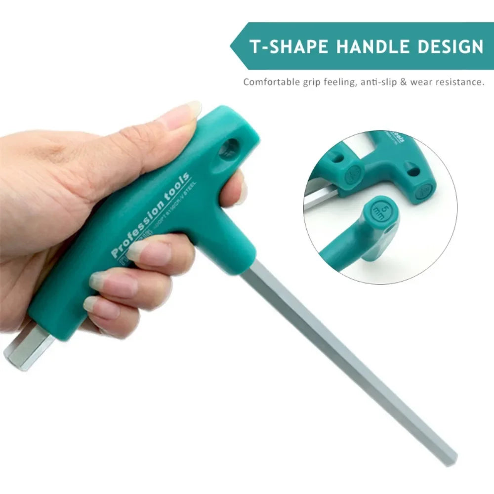 6/9 Piece T-Handle Allen Key Wrench Set
