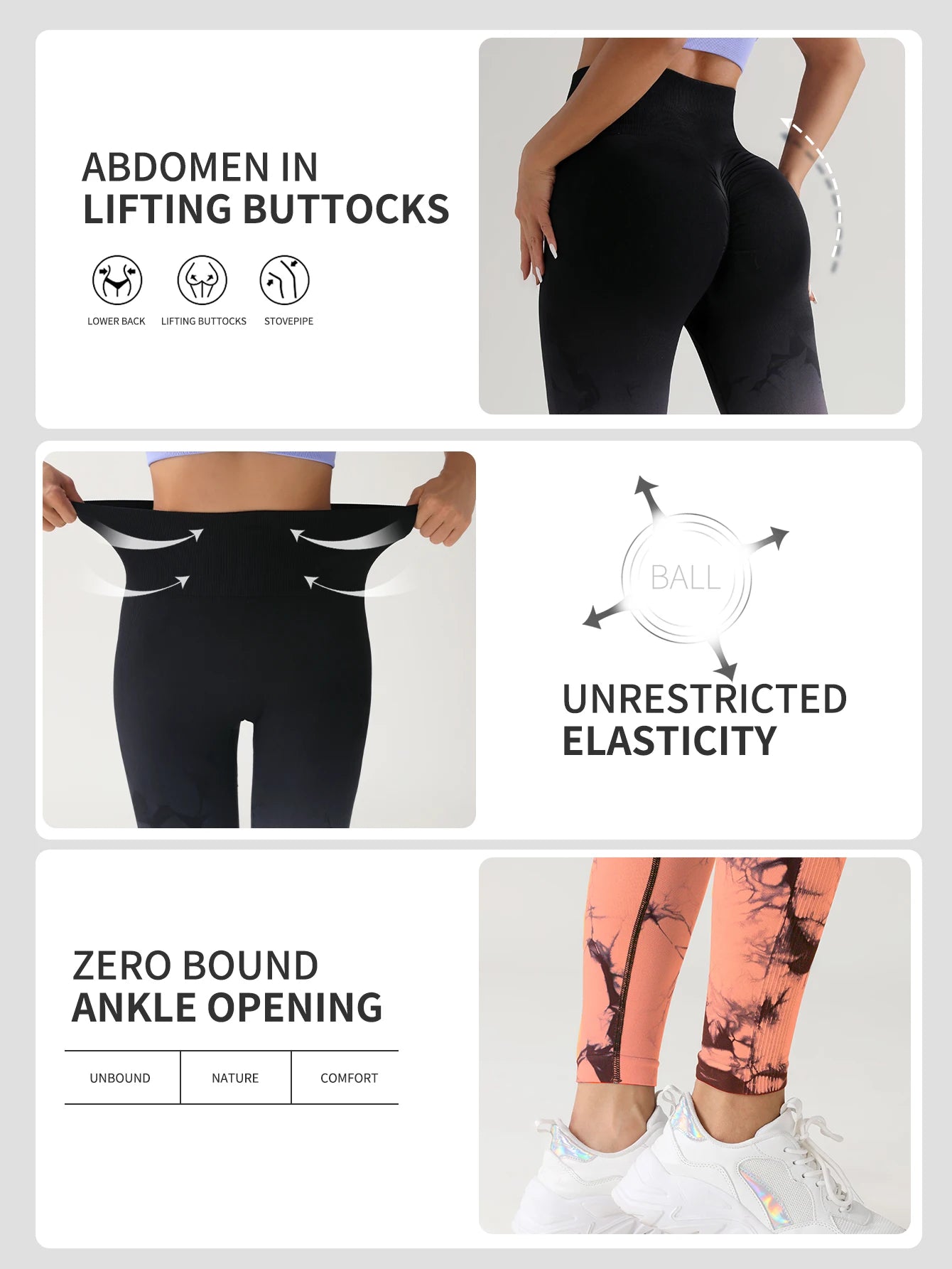 Tie-Dye Seamless Yoga Pants by Snagg A Pant