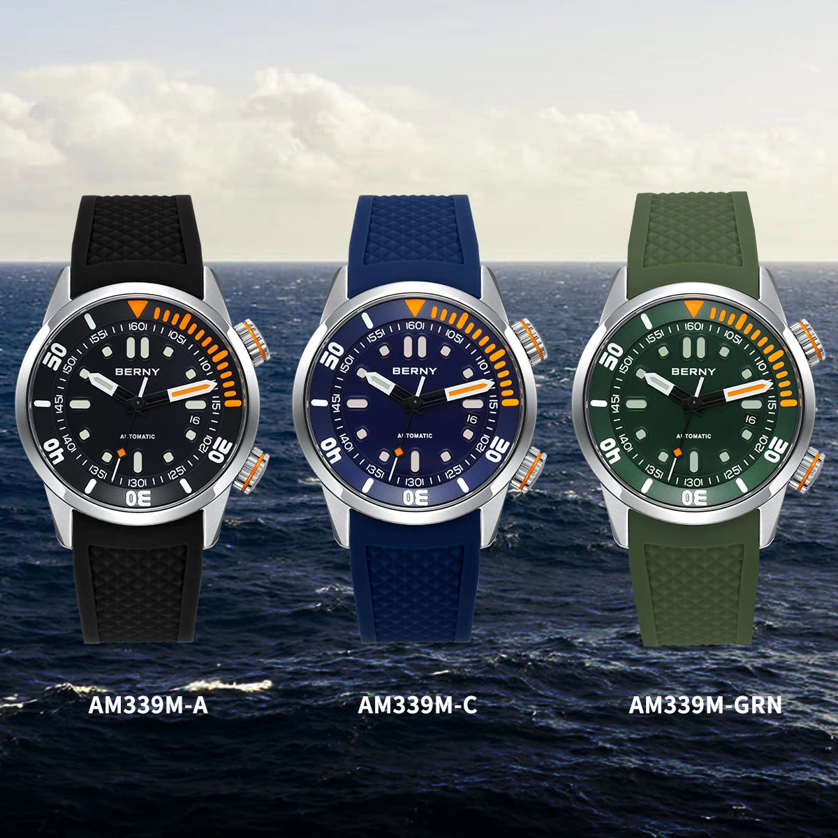 BERNY 20BAR Diver Men’s Automatic Watch