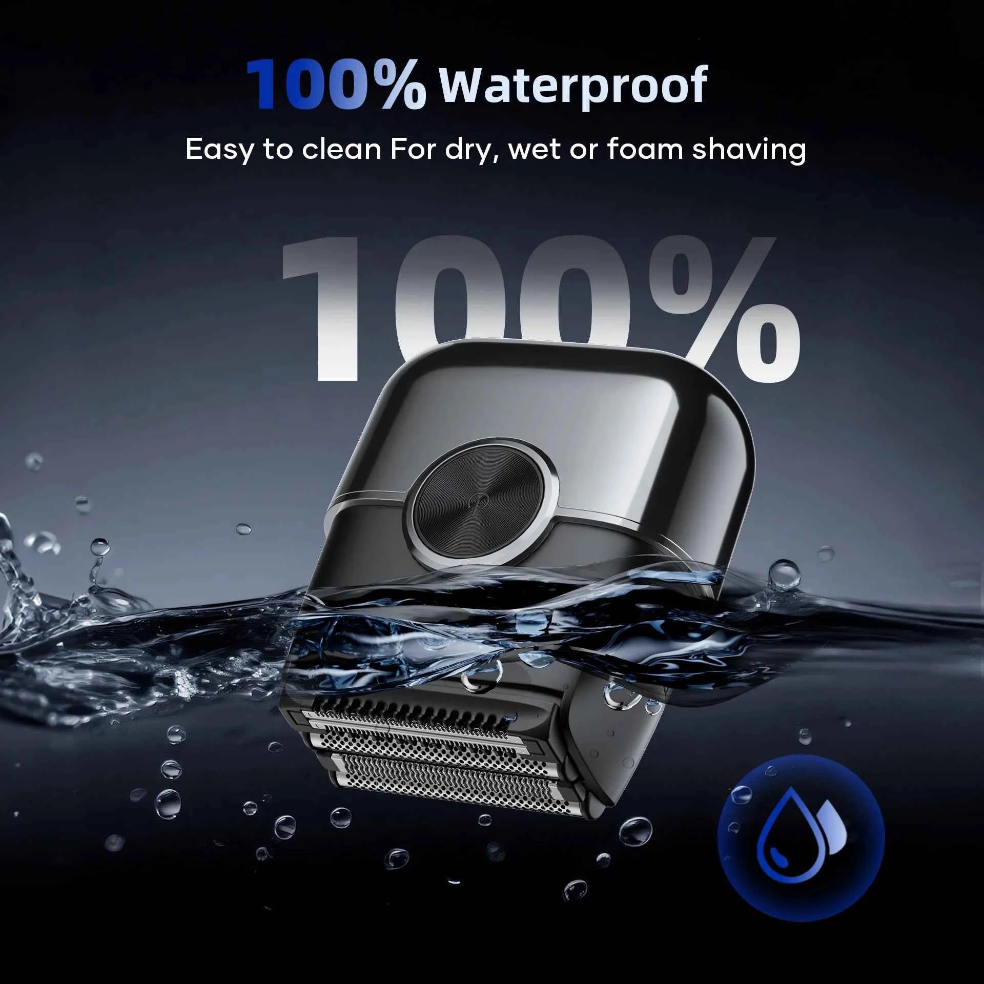 Portable 4D Floating Foil Shaver – 8000 RPM High Power Mini Electric Razor for Travel & Precision Grooming