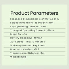 Folding Bluetooth Keyboard For iPads & Tablets by Snagg A Wireless Keyboard