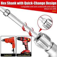 Professional Hex Shank Pipe Threading Tool | Internal & External Die Set for 1/2", 3/4" & 1" Pipes