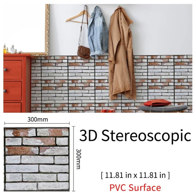 Imitation Brick & Cobblestone Wall Stickers by Snagg A Wall Sticker