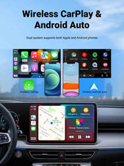 2 in 1 Wired to Wireless CarPlay & Android Auto Adapter – Smart Car Accessory - black