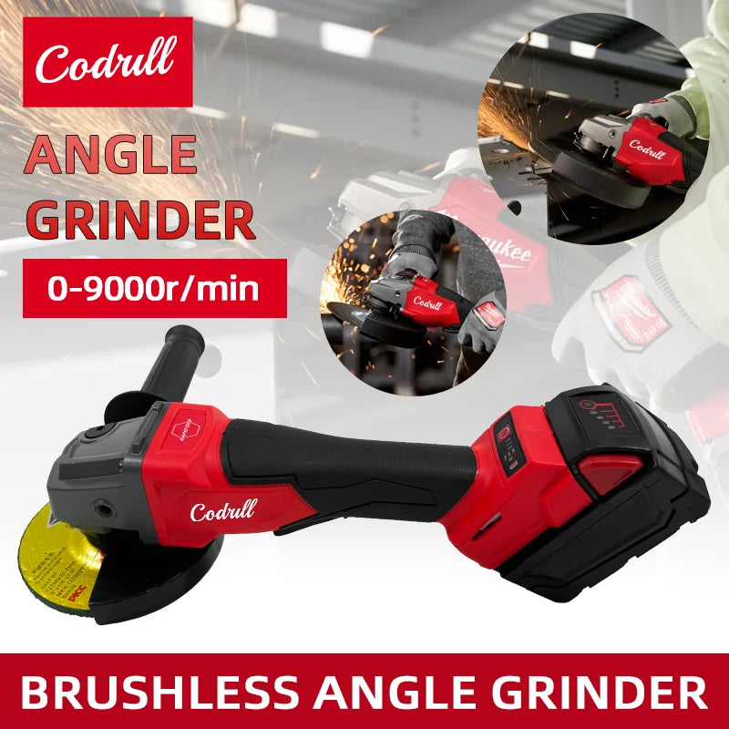 100/125mm Brushless Cordless Angle Grinder