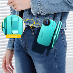 Professional 35,000 RPM Ultra Portable Electric Nail Drill – 4500mAh High-Capacity Rechargeable Manicure Station