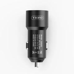 Dual USB Type-C Car Charger | 3.5m Power Cable for High Performance Dash Cams