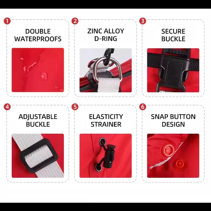 Waterproof Hooded Dog Raincoat by Snagg A Jacket