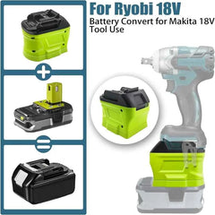 Ryobi 18V battery converter for Makita, DeWalt and Milwaukee tools – image 3