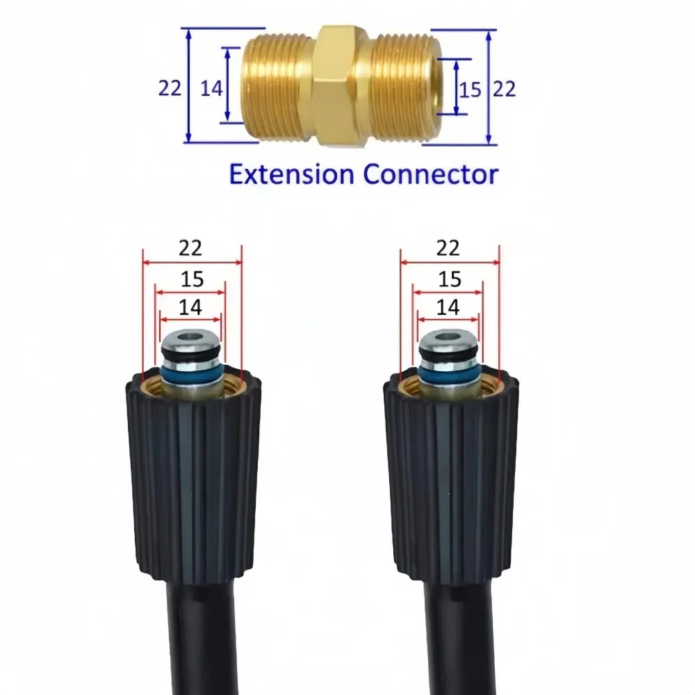 High Pressure Washer Extension Hose by Snagg A Garden Hose