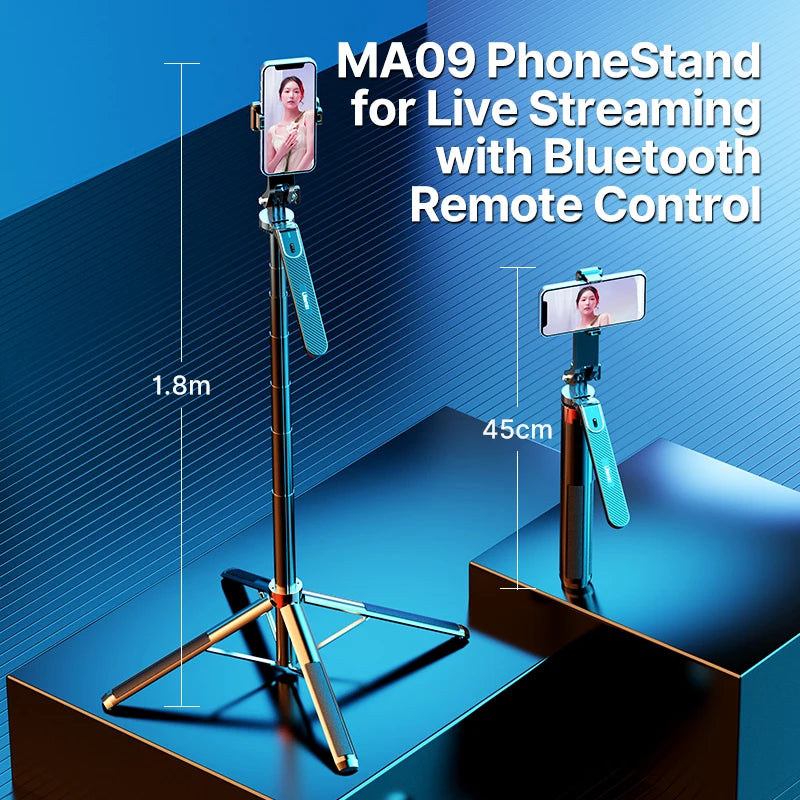 1.8M Bluetooth Remote Control Selfie Stick Tripod by Snagg A Tripod
