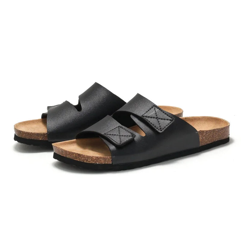 Men’s Cork Slippers with Adjustable Strap by Snagg A Slipper