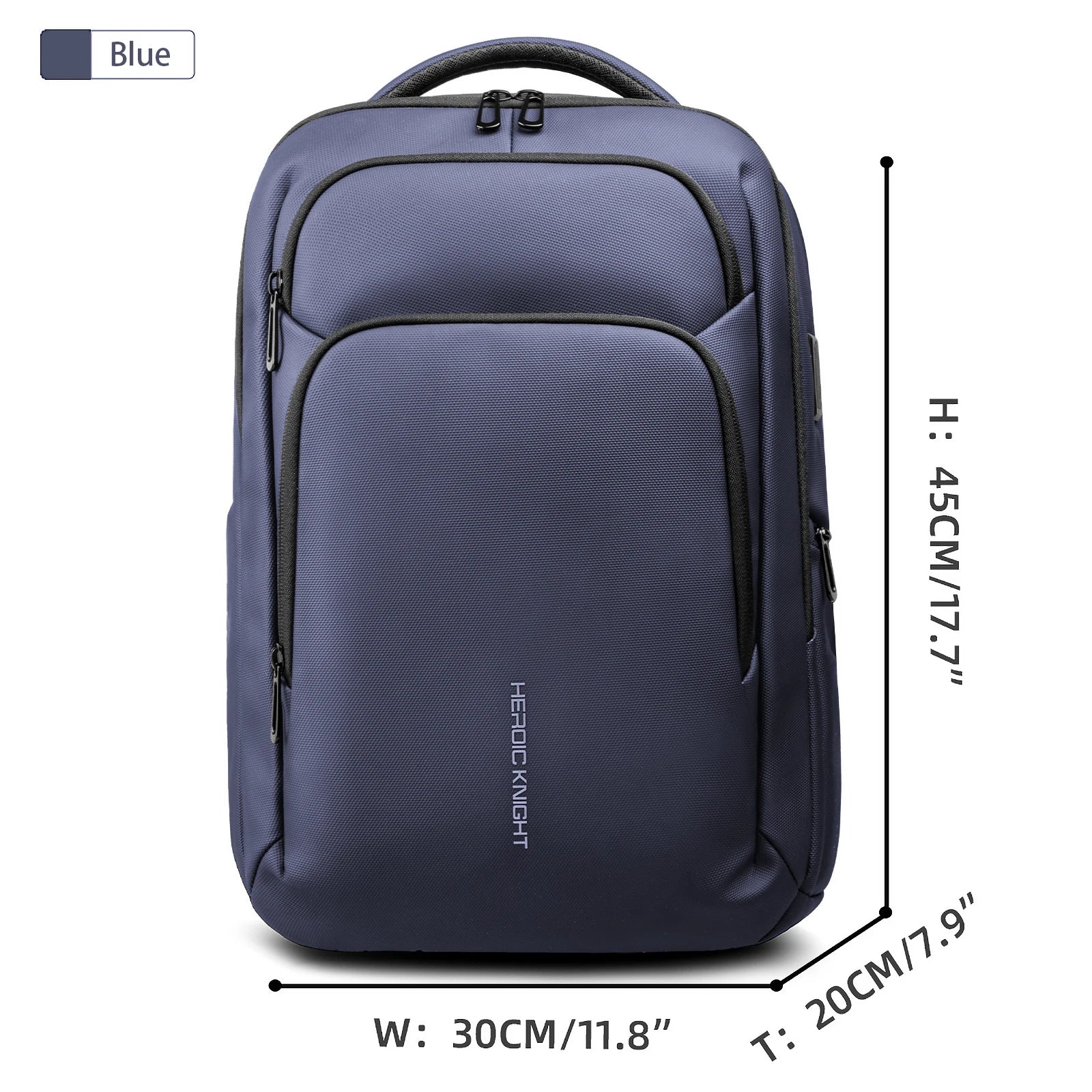 Waterproof Business Travel Backpack 17.3" with USB Port