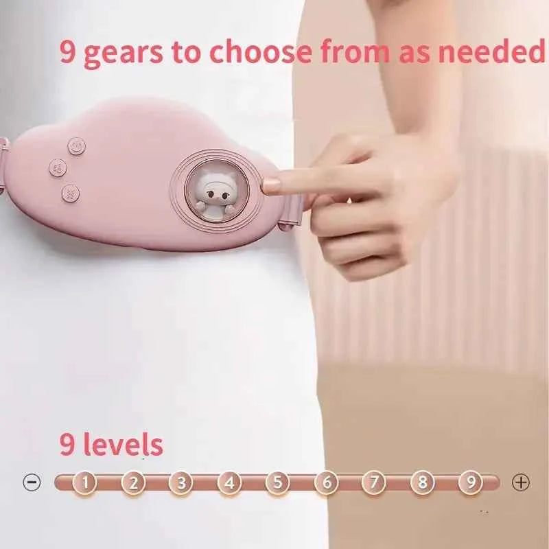 Waist Heating Massager Belt – Abdominal Warm Therapy for Menstrual Pain & Fatigue Relief