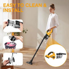 100AW Cordless Handheld Vacuum | 55 CFM High Velocity Multi Surface Cleaner Compatible With Dewalt Batteries