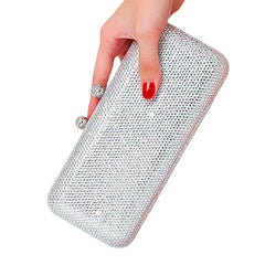 Italy-Inspired Crystal Diamond Evening Clutch