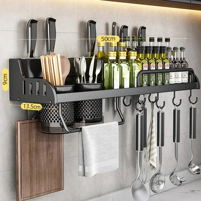 50cm Wall-Mounted Kitchen Storage Rack by Snagg A Rack