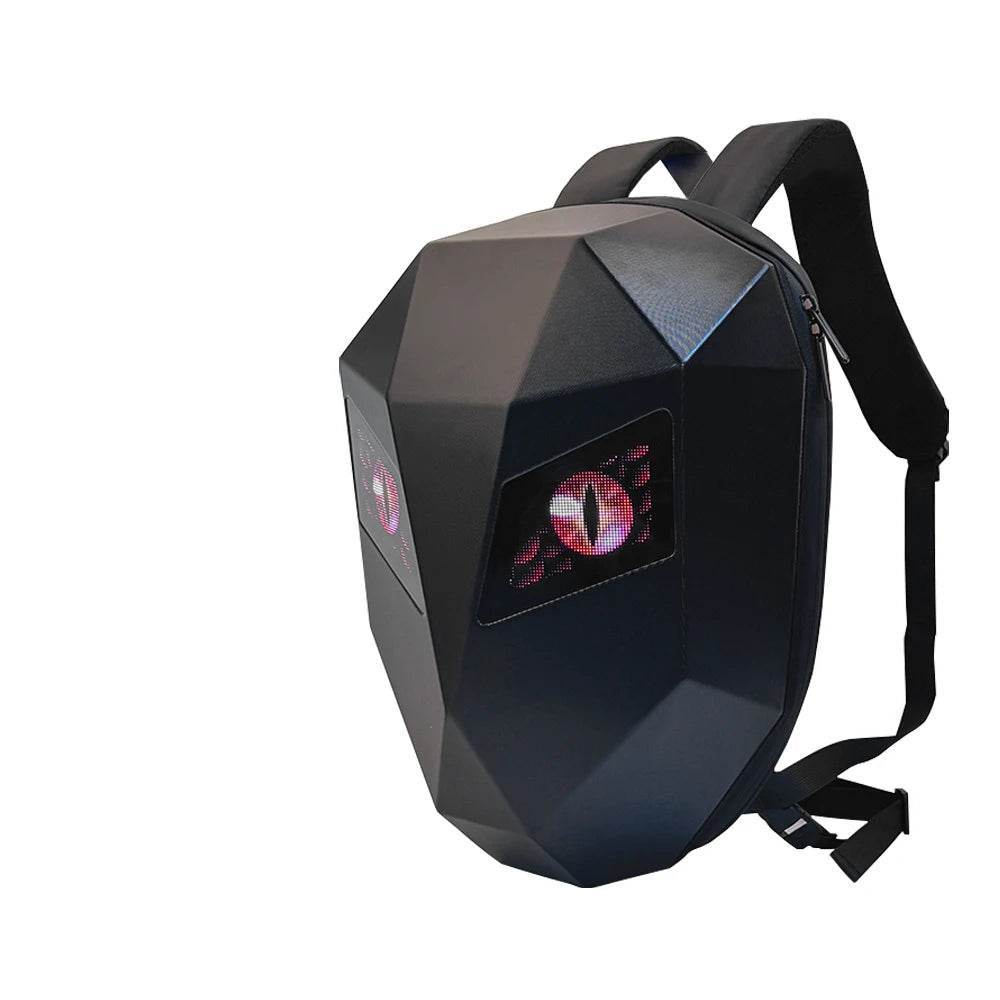 Bluetooth LED Eyes Motorcycle Hard Shell Backpack - SnaggIt