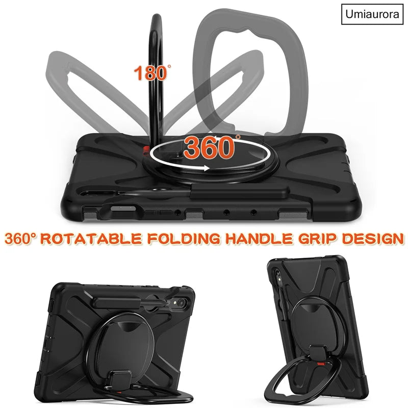 Heavy Duty Armor Kids Shockproof Case For Samsung Galaxy Tab S9 Series by Snagg A Tab Case