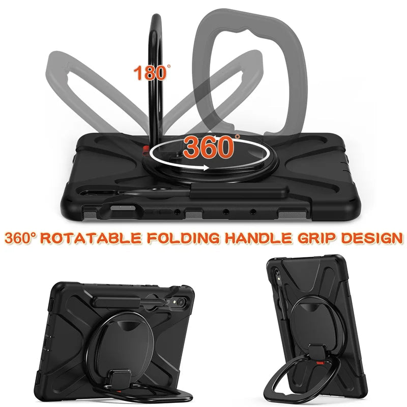 Heavy Duty Armor Kids Shockproof Case For Samsung Galaxy Tab S9 Series by Snagg A Tab Case