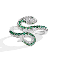 Snake-Shaped Full Moissanite Ring by Snagg A Ring