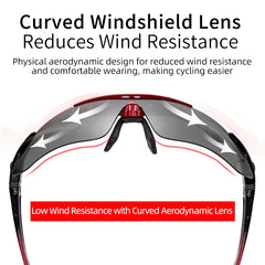 5 Lenses Polarized Cycling Glasses – MTB & Road Bike Sunglasses for Men & Women