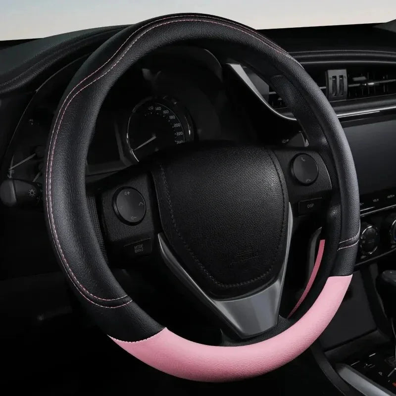 PU Leather Steering Wheel Cover by Snagg A Steering Wheel Cover
