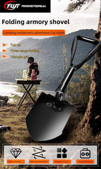 Military-Grade Folding Survival Shovel