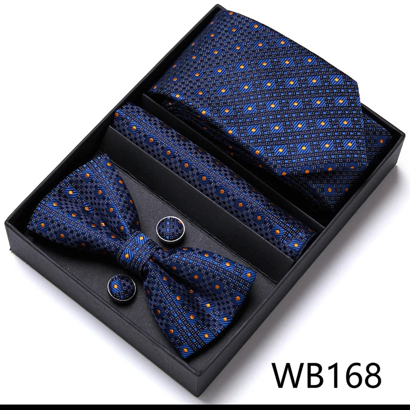 Men’s Luxury Tie & Bow Set - WB168 - Others In Fashion