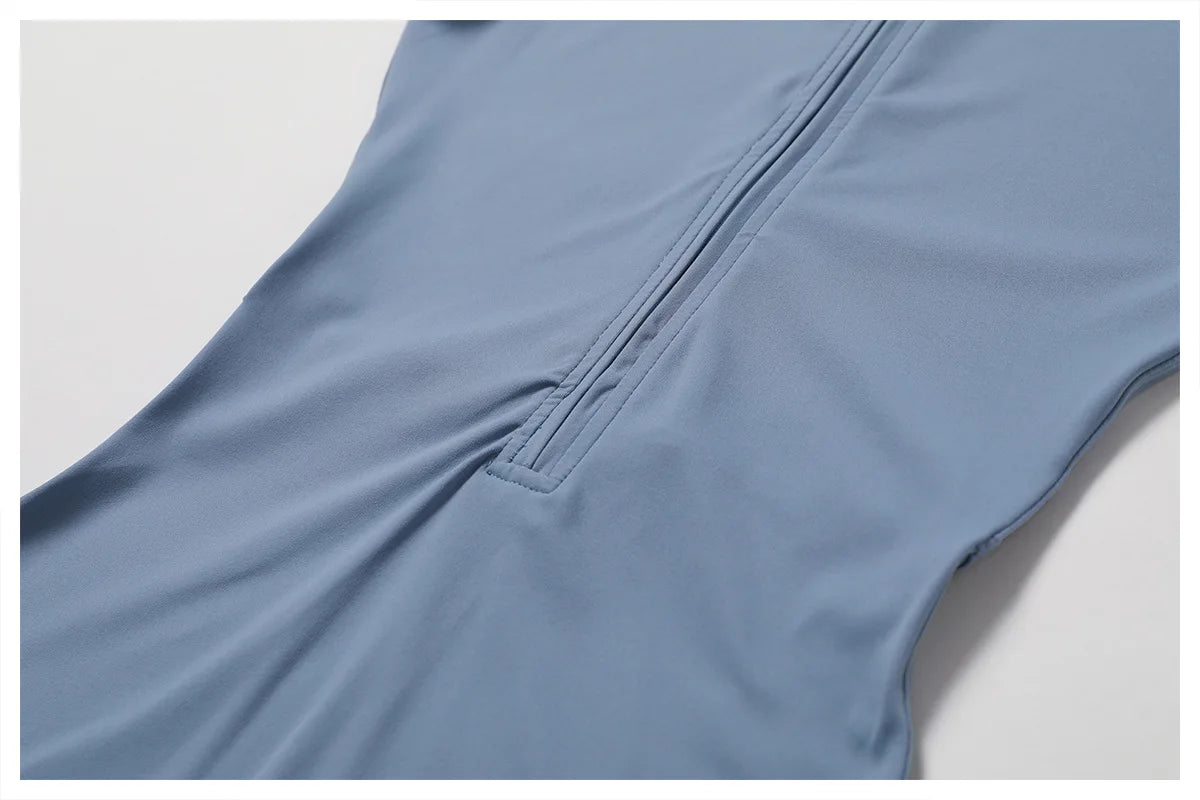 Women's Short Sleeve Zipper Yoga Jumpsuit | Sports Bodysuit Gym Fitness Dance Running Workout