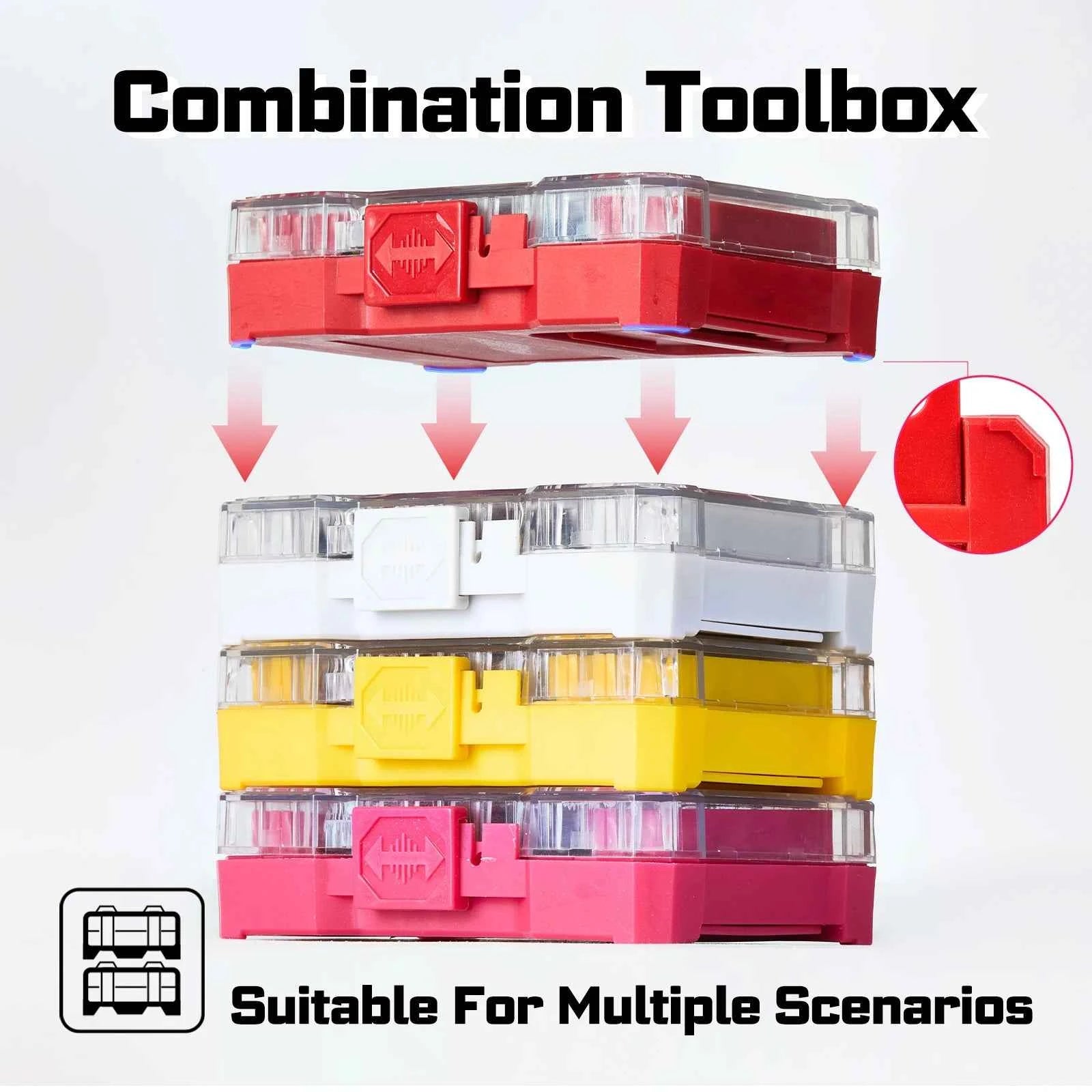 25Pcs Ultra torque Impact Screwdriver Bit Set Mixed Multi Insert Bit Tips with Bit Holder and Storage Case