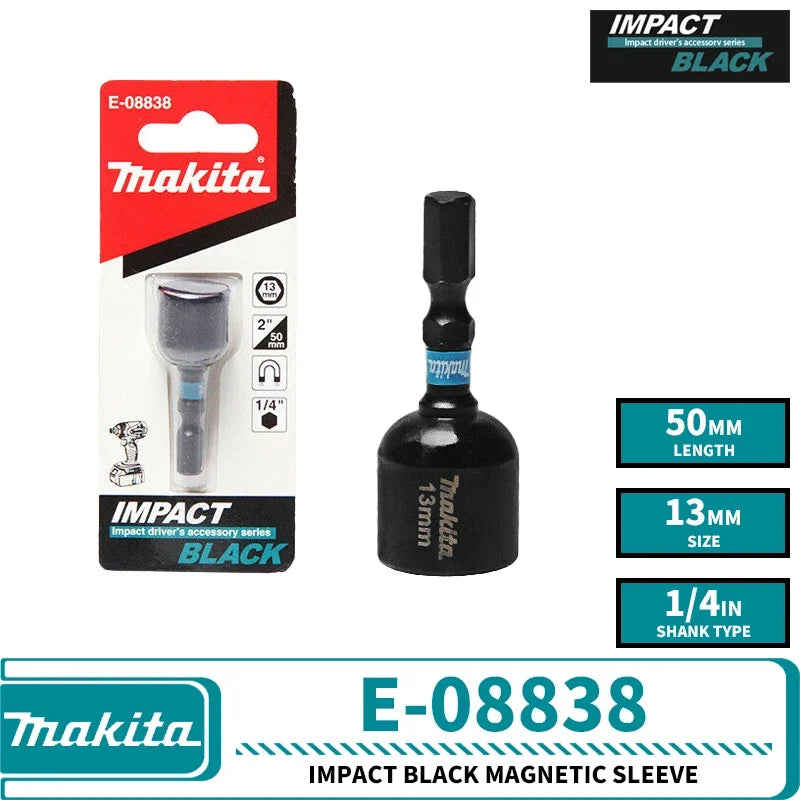Makita Impact Magnetic Nut Driver Socket – 8mm / 10mm / 13mm - E-08838