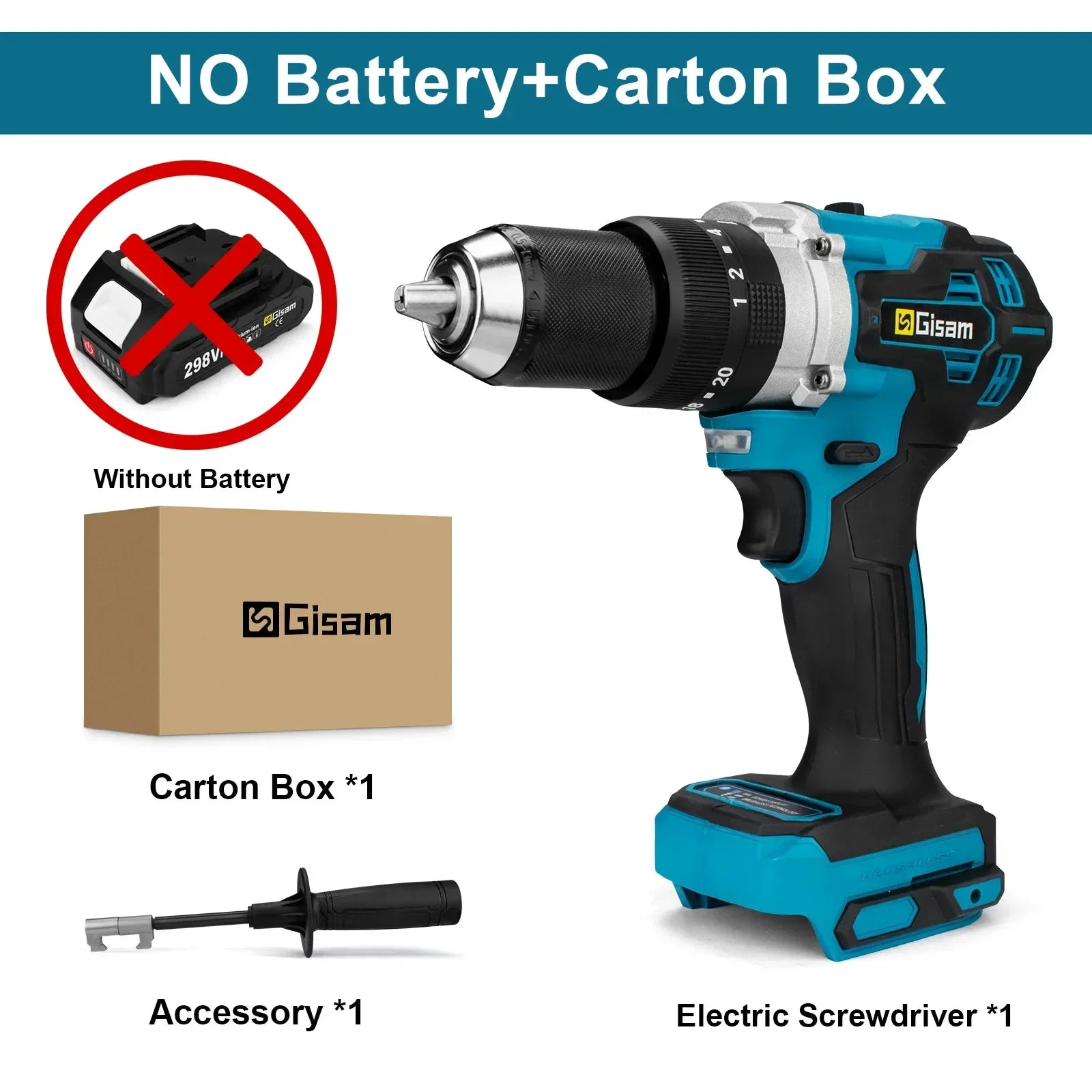 650N·m Brushless Cordless Impact Drill