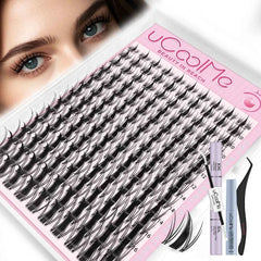 Professional DIY Fairy Manga Lash Cluster Set – 140 Piece Natural Anime Extension Kit