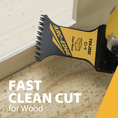 3/50PCS Arc Edge Oscillating Saw Blades – Japanese Tooth, Multi-Tool Blades for Wood & Plastic, Clean Precision Cuts